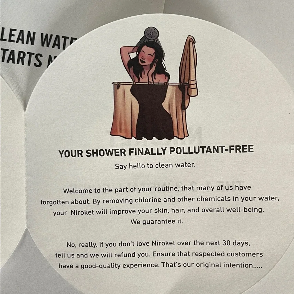 NIROKET Filter High Pressure‎ Shower Head NIB